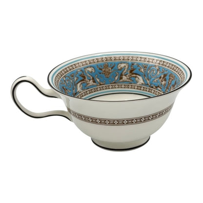 Wedgwood ウェッジウッド フロレンティーンターコイズ  ティーカップ＆ソーサー ペア 洋食器 ブランド おしゃれ 紅茶 中古 W1
