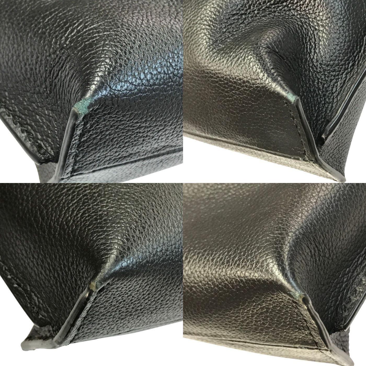 COACH コーチ セカンドバッグ ユニセックス レザー クラッチバッグ ストライプ ブラック F31514 中古 T1