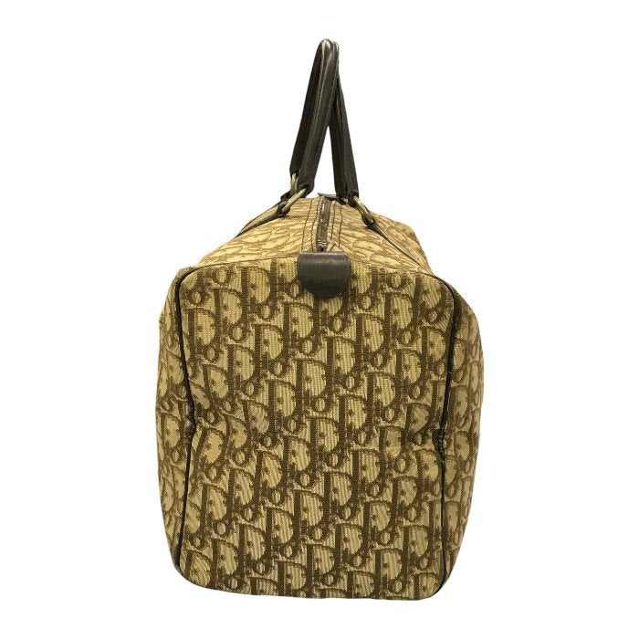 Christian Dior クリスチャンディオール トロッター ボストンバッグ ユニセックス 旅行鞄 オールド ハンドバッグ ベージュ 中古 T1