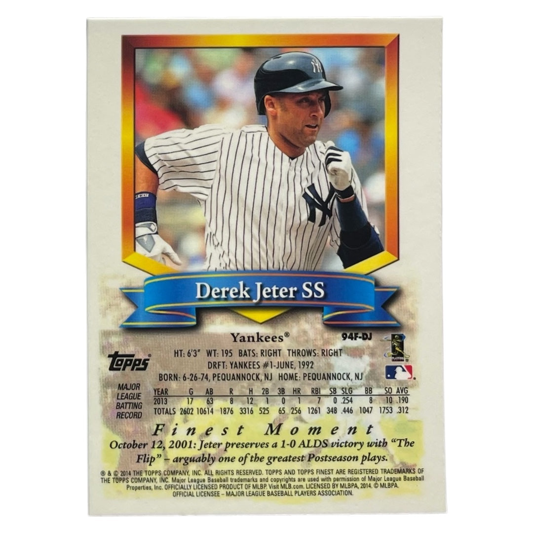 TOPPS MLBカード FINEST DEREK JETER YANKEES #94F-DJ 中古 IT2