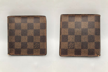 LOUIS VUITTON ルイヴィトン ダミエ エベヌ ポルトフォイユマルコ 2つ折り財布  N61675 中古 D4