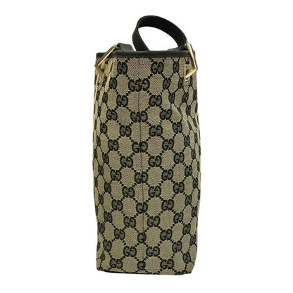 GUCCI グッチ GGキャンバス トートバッグ レディース セミショルダー デイリーユース ブラック 002058 中古 T1