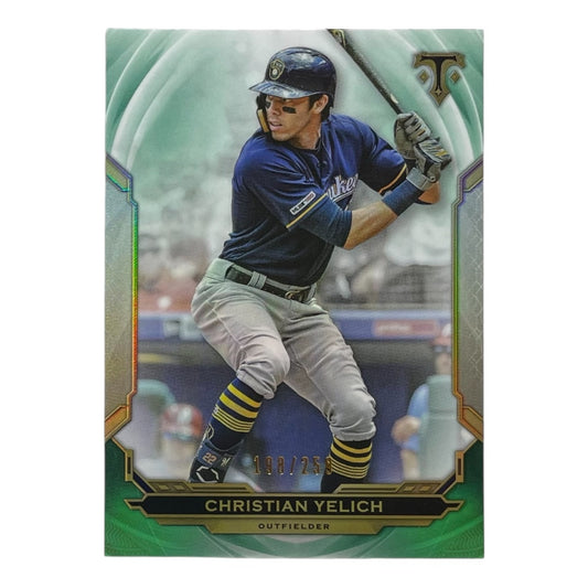 TOPPS MLBカード TRIPLE THREADS CHRISTIAN YELICH MILWAUKEE BREWERS /259 #13 中古 IT2