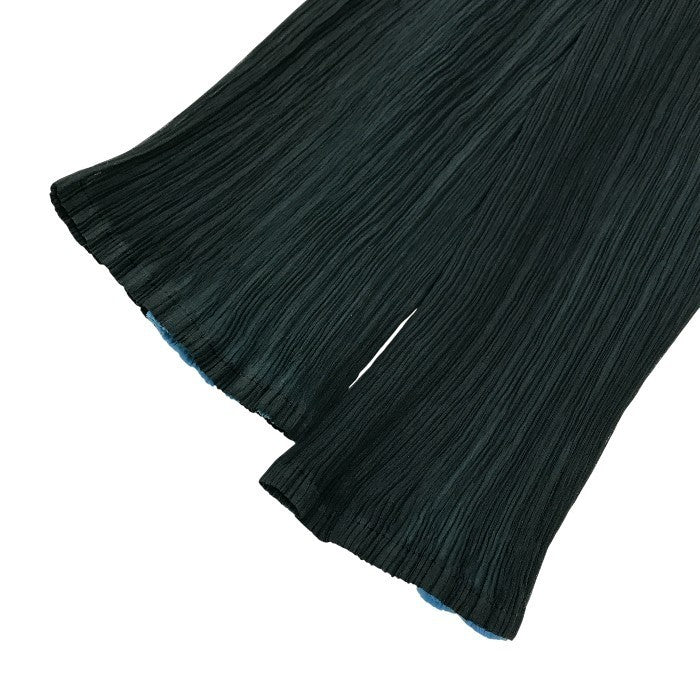 ISSEY MIYAKE イッセイミヤケ ホワイトレーベル ジャケット レディース カーディガン プリーツ 二重 レイヤード グリーン/ブルー系 2サイズ IM42FJ228 中古 T1