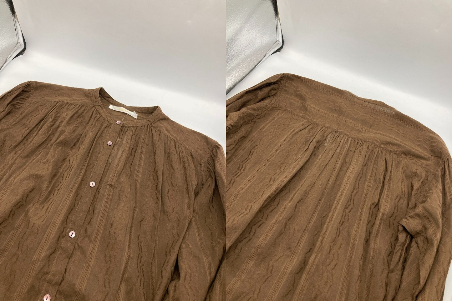 SLOBE IENA Pondichery スローブイエナ ポンディシェリ チュニックブラウス 410431PB1 フリーサイズ 中古 D4