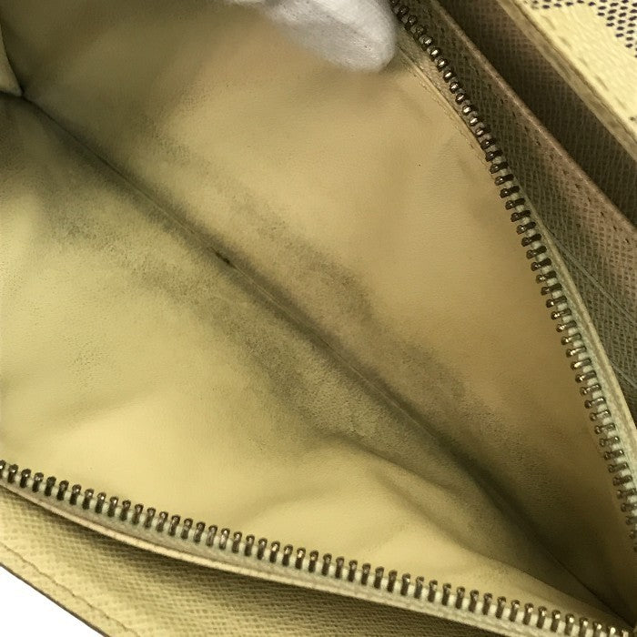 LOUIS VUITTON ルイヴィトン ダミエ アズール  ポルトフォイユサラ 長財布 2つ折り 旧型 ホワイト N61735 中古 T1