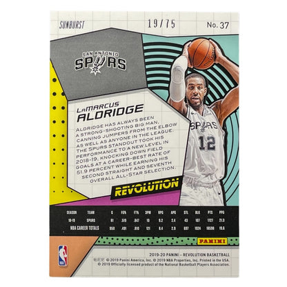PANINI NBAカード REVOLUTION LAMARCUS ALDRIDGE SAN ANTONIO SPURS /75 #37 中古 IT2