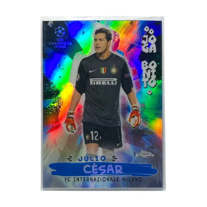 TOPPS サッカーカード CHROME JOGA BONITE JULIO CESAR INTERNAZIONALE MILANO #JB-14 中古 IT2
