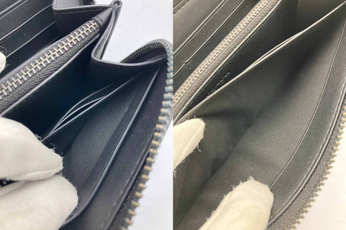 COACH コーチ エンボスド シグネチャー アコーディオン ジップウォレット CE551 長財布 メンズ 中古 D4