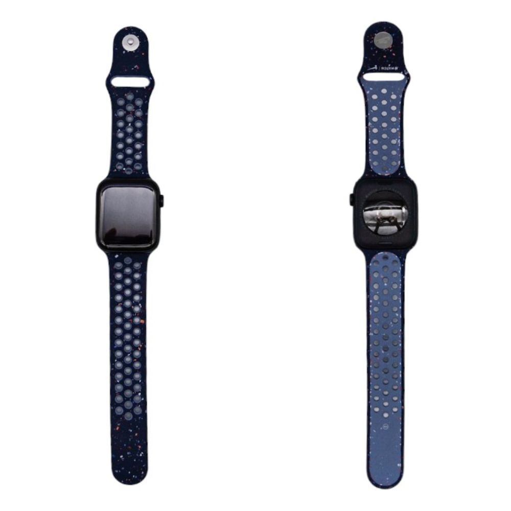 Apple Watch SE 3 (GPSモデル) - 44mmミッドナイトアルミニウムケースとブルーリボンNikeスポーツバンド - M/L 中古 a1