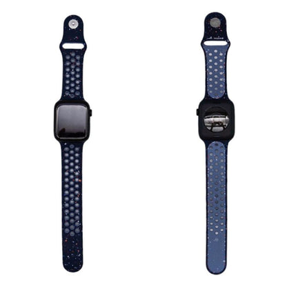 Apple Watch SE 3 (GPSモデル) - 44mmミッドナイトアルミニウムケースとブルーリボンNikeスポーツバンド - M/L 中古 a1