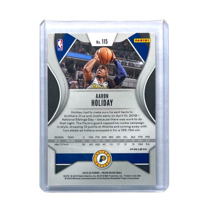 PANINI NBAカード PRIZM AARON HOLIDAY INDIANA PACERS #115 中古 IT2