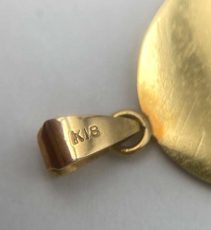 K18 観音菩薩 ペンダントトップ 中古 D4