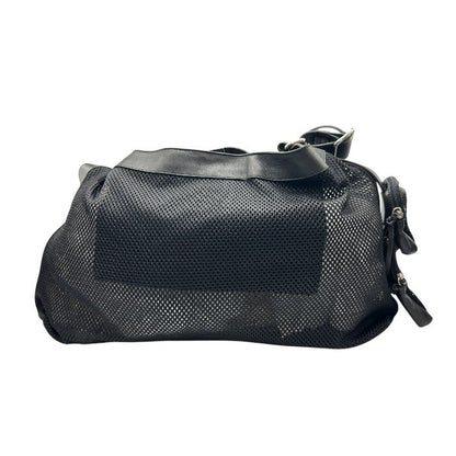 DOLCE＆GABBANA ドルチェ＆ガッバーナ メッシュ ショルダー バッグ 鞄 肩掛け レザー メンズ レディース 中古 W４