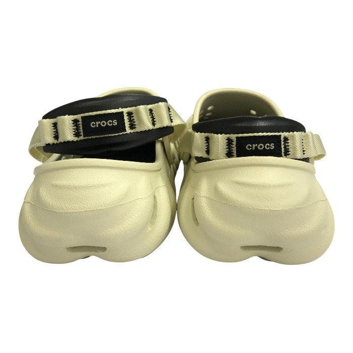 crocs クロックス ECHO CLOG サンダル メンズ エコークロッグ バックストラップ アイボリー M10/W12/28cm 中古 T1