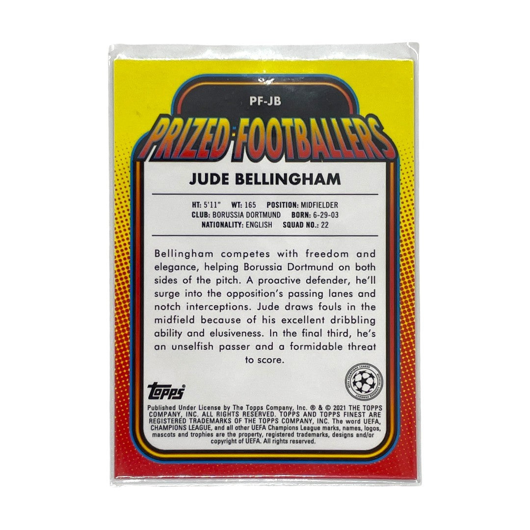 TOPPS サッカーカード FINEST PRIZED FOOTBALLERS JUDE BELLINGHAM BORUSSIA DORTMUND #PF-JB 中古 IT1