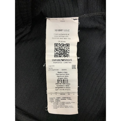EMPORIO ARMAN エンポリオアルマーニ ジャケット メンズ オールシーズン フルジップ ブラック S 中古 M1