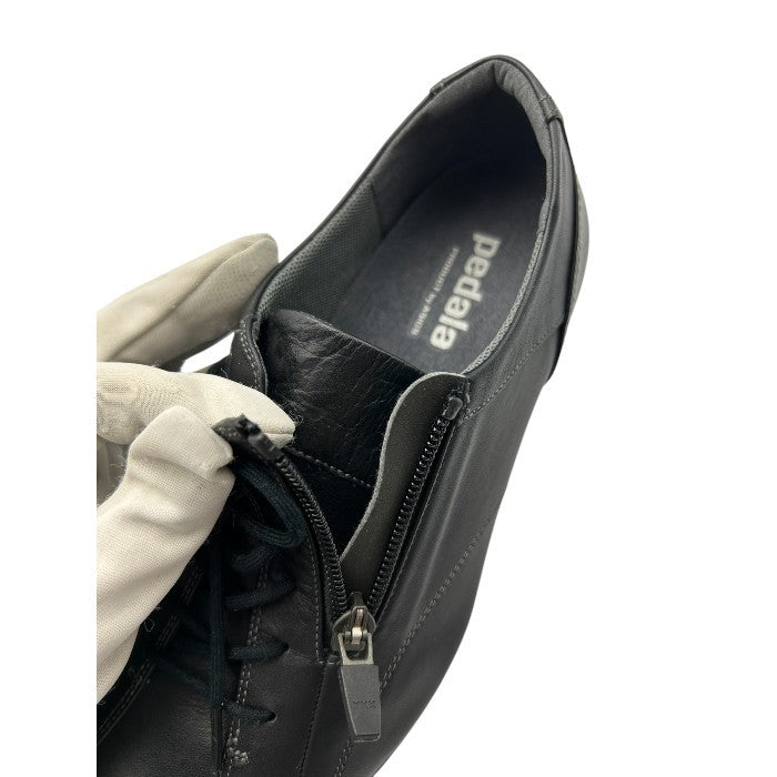 pedala ペダラ ASICS アシックス WP677F スニーカー 24.0cm レザー レディース 靴 シューズ ブラック 中古 W４