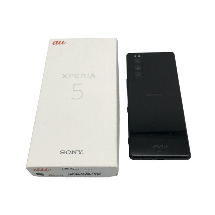 SONY XPERIA 5 スマートフォン 本体 4G アンドロイド SIMロック解除済み テレビ 有機EL スリム ブラック SOV41 中古 T1