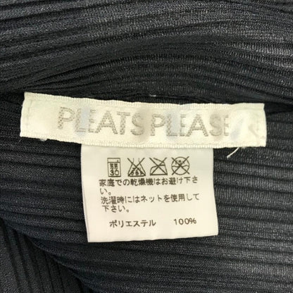 PLEATS PLEASE プリーツプリーズ イッセイミヤケ カットソー レディース 長袖 ハイネック タートルネック ブラック 3サイズ FK83-FK356 中古 T1