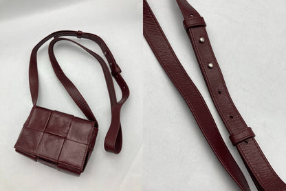 BOTTEGA VENETA CANDY CASSETTE  ボッテガヴェネタ キャンディカセット ショルダーバッグ バーガンディ 中古 D4