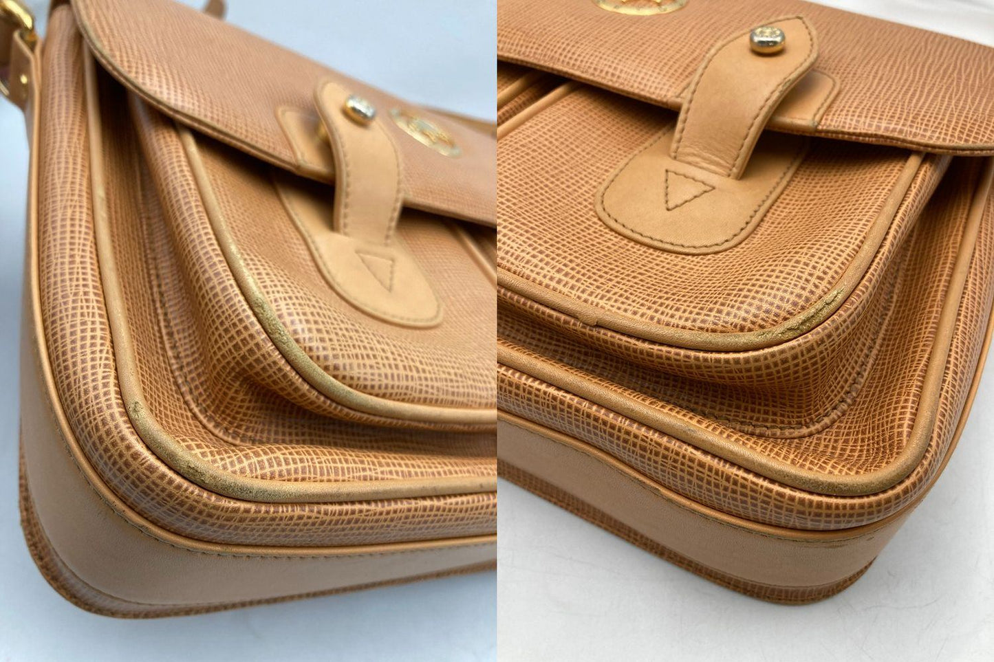 HUNTING WORLD ハンティングワールド レザー ショルダーバッグ 中古 D4