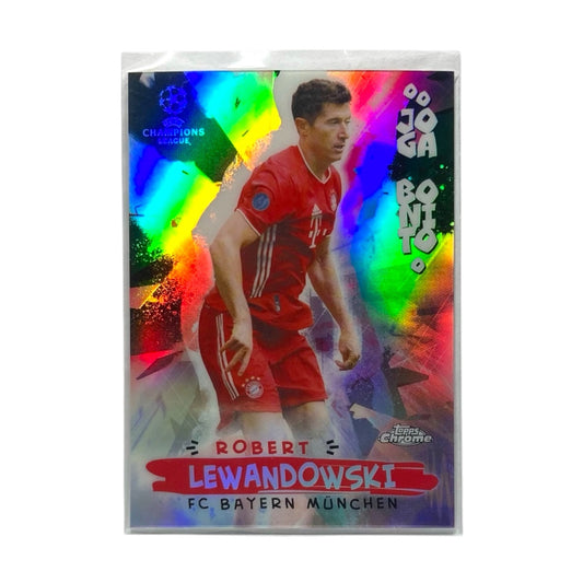 TOPPS サッカーカード CHROME JOGA BONITE ROBERT LEWANDOWSKI BAYERN MUNCHEN #JB-3 中古 IT2