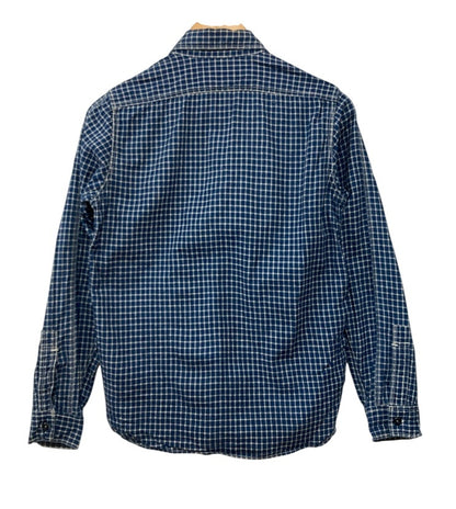BOOTLEGGERS ブートレガーズ NEAL CASSADY RAILROAD ワークシャツ インディゴチェック サイズ14 メンズ 中古 D4