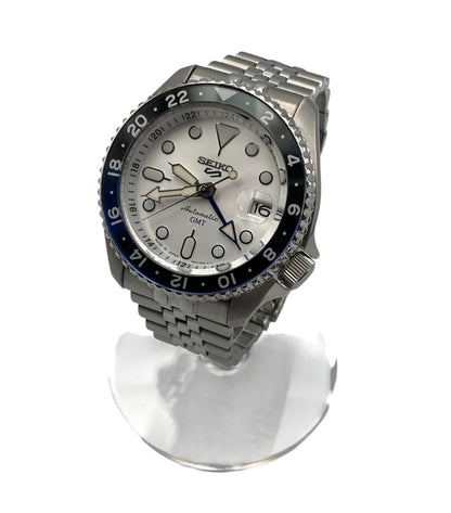 SEIKO セイコー 5スポーツ SKXシリーズ GMT オートマティック 腕時計 SBSC017 中古 D4