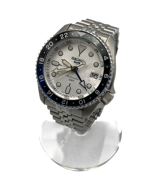 SEIKO セイコー 5スポーツ SKXシリーズ GMT オートマティック 腕時計 SBSC017 中古 D4