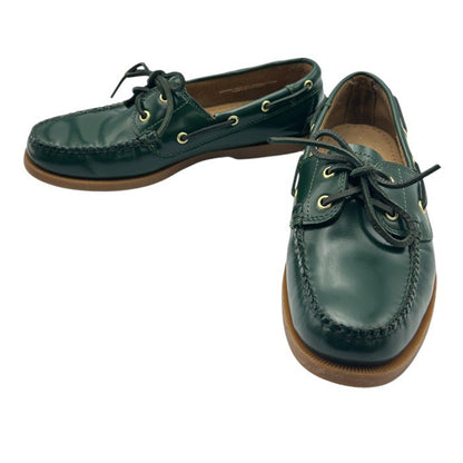 G.H.Bass&Co. ジーエイチバス BEAUTY＆YOUTH UNITED ARROWS ビューティーアンドユース ユナイテッドアローズ デッキシューズ US8(約26cm) グリーン 靴 シューズ メンズ レザー コラボ 中古 W４