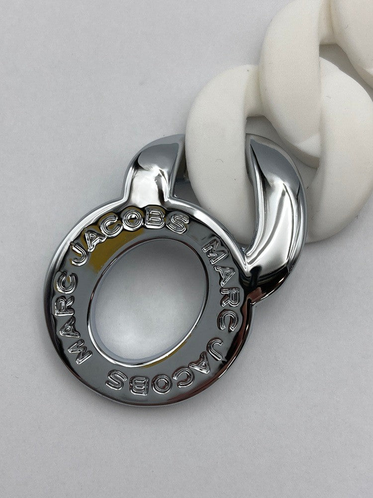 MARC JACOBS マークジェイコブス ターンロック ラバー ブレスレット 中古 D4