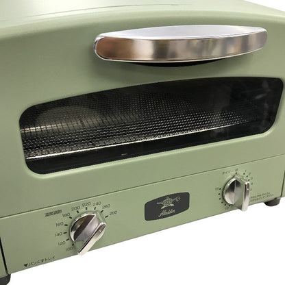 Aladdin (アラジン) グラファイト トースター 2枚焼き トースト パン 温度調節機能 タイマー機能付き [遠赤グラファイト 搭載] グリーン AET-GS13C(G) 中古 Y1