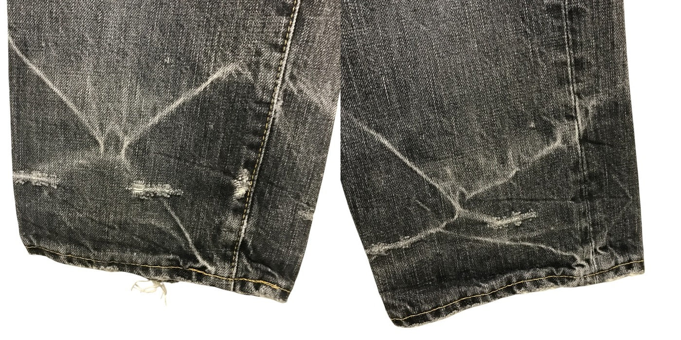 HYSTERIC GLAMOUR ヒステリックグラマー ジーンズ メンズ スタッズ ダメージ加工 32インチ デニム ボトムス カジュアル 中古 W1