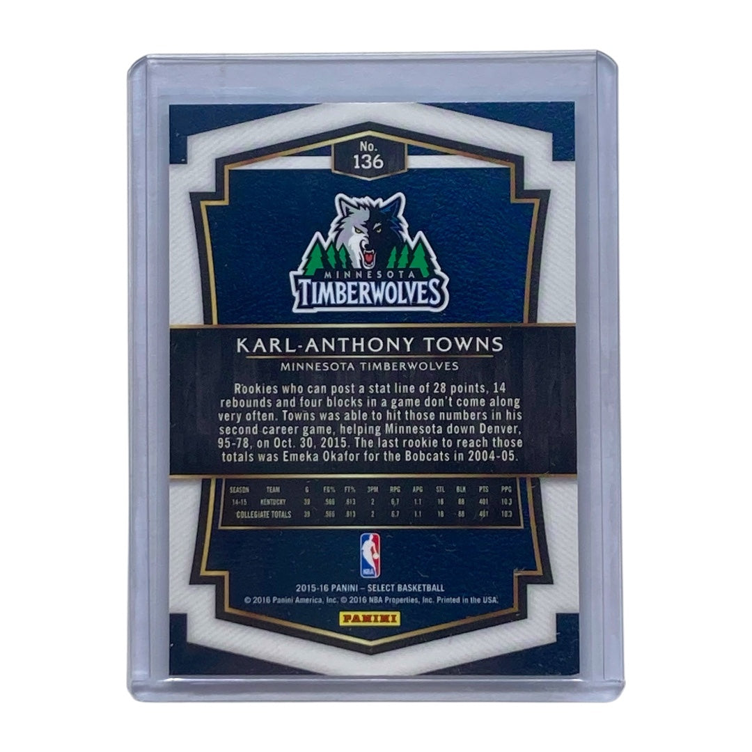 PANINI NBAカード SELECT KARL-ANTHONY TOWNS TIMBERWOLVES #136 中古 IT2