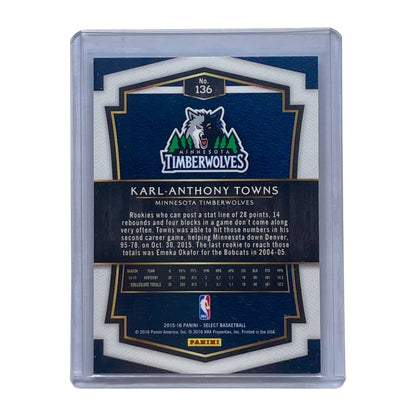PANINI NBAカード SELECT KARL-ANTHONY TOWNS TIMBERWOLVES #136 中古 IT2