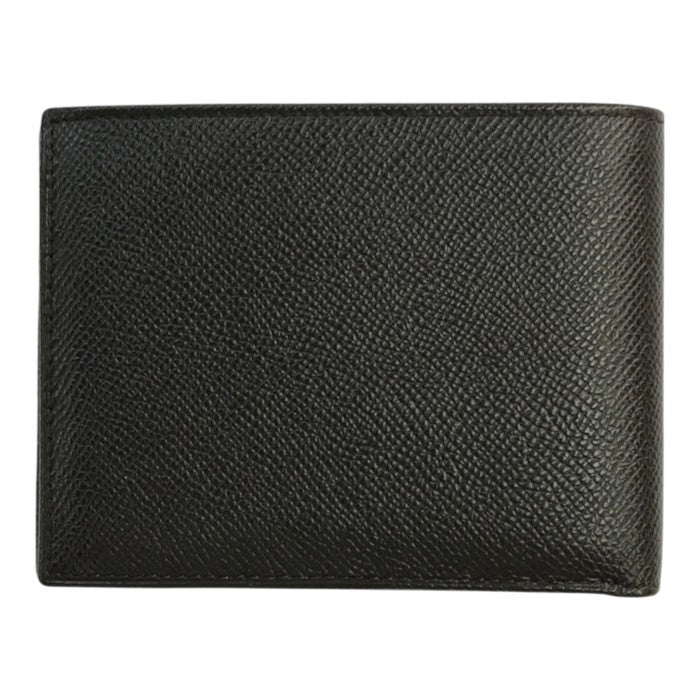 BVLGARI ブルガリ Hipster Large 2 Folds 財布 メンズ 二つ折り レザー 薄型 札入れ シンプル ブラウン 中古 T1