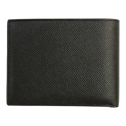 BVLGARI ブルガリ Hipster Large 2 Folds 財布 メンズ 二つ折り レザー 薄型 札入れ シンプル ブラウン 中古 T1
