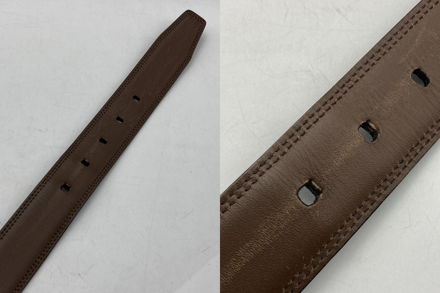 BALLY バリー 回転バックル レザー ベルト リバーシブル ブラウン(艶あり)/ブラウン 中古 D4