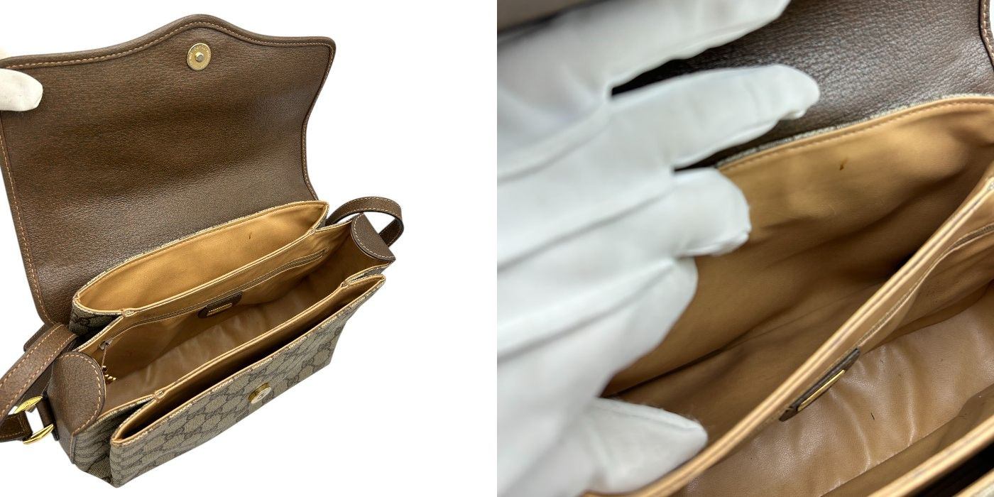 GUCCI グッチ ショルダーバッグ オールド GG柄 ブラウン 001 115 6165 鞄 レディース ブランド お出かけ 中古 W４