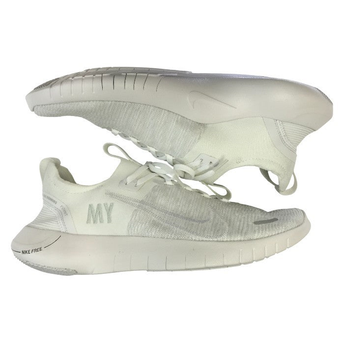 NIKE ナイキ フリー ラン By You ランニングシューズ メンズ カスタム ロード Flyknit 超軽量 オーダー ホワイト 29cm HF0795-100 中古 T1