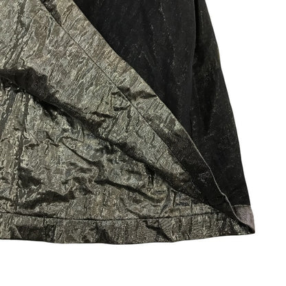 HaaT イッセイミヤケ ボウタイブラウス レディース コットン ノースリーブ ラメ リボン ブラック/ブラウン 2サイズ HA91FJ522 中古 T1