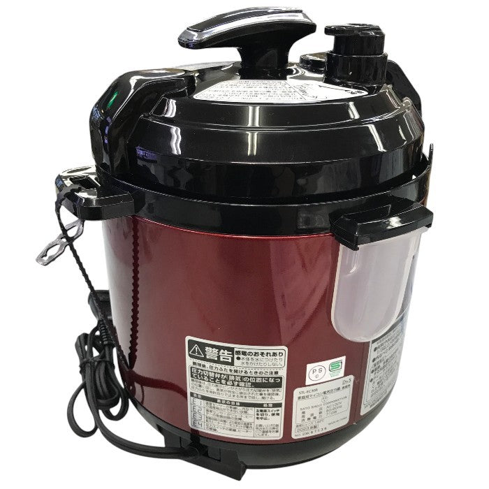 D&S ディーアンドエス マイコン圧力鍋 2.5L STL-EC30R 簡単調理電気圧力鍋 タイマー機能付き 中古 Y1
