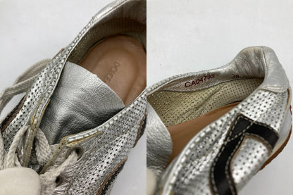 DOLCE＆GABBANA ドルチェ＆ガッバーナ メッシュレザー スニーカー サイズ38 中古 D4