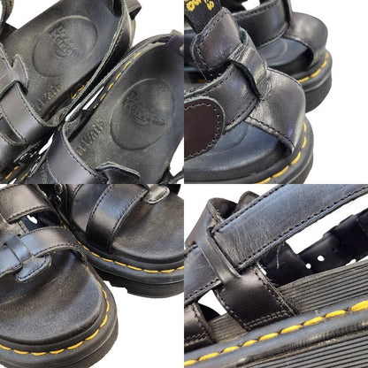 Dr.Martens ドクターマーチン TERRY サンダル レディース レザー 3ストラップ ブラック UK4 約23cm 中古 T1