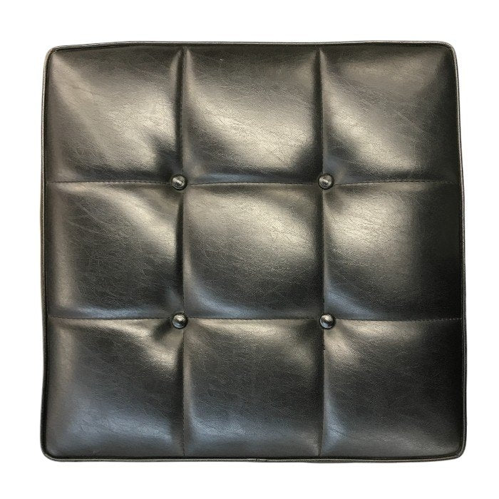 karimoku カリモク オットマン ヴィンテージ レトロ 家具 スツール ブラック 中古 T1