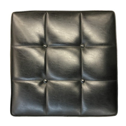 karimoku カリモク オットマン ヴィンテージ レトロ 家具 スツール ブラック 中古 T1