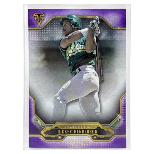 TOPPS MLBカード TRIPLE THREADS RICKEY HENDERSON OAKLAND ATHLETICS /299 #66 中古 IT1