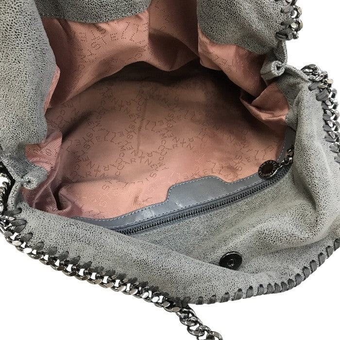 ステラマッカートニー ファラベラ フォールドオーバー トートバッグ レディース クラッチ ショルダー チェーン ノンレザー グレー 中古 T1
