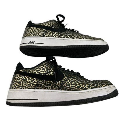 NIKE ナイキ エアフォースワン 488298-702 スニーカー 27cm 靴 シューズ AIR FORCE1 ゴールド エレファント 中古 W４